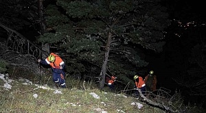 Сотрудники Алуштинского и Ялтинского АСО ГКУ РК «КРЫМ-СПАС» провели поисково-спасательную операцию в районе горы Караул-Кая
